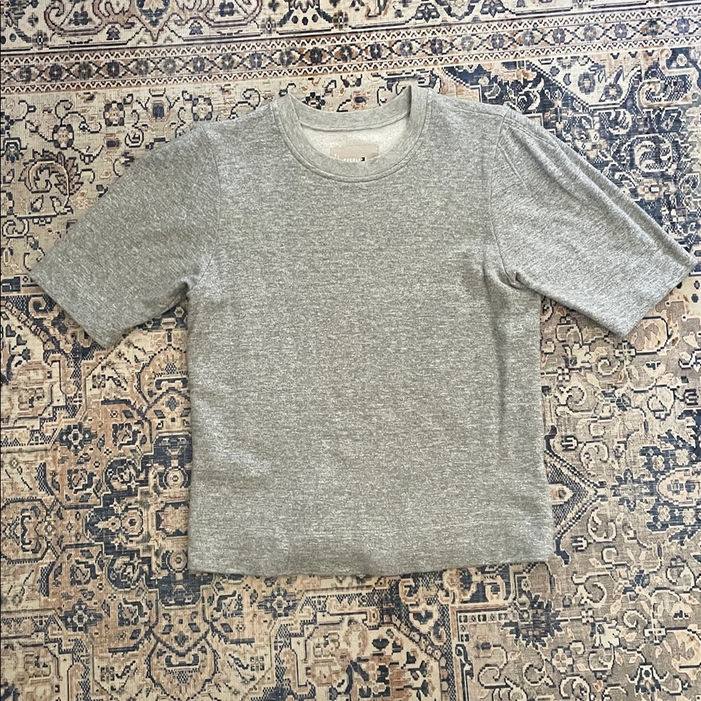 EVERLANE French Terry Puff Sleeve Top